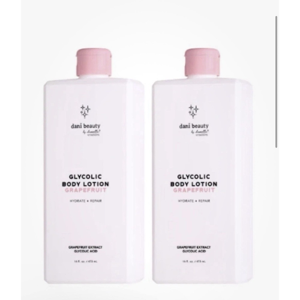 Dani Beauty Glycolic Body Lotion, Grapefruit 2 Bottles 32 oz.